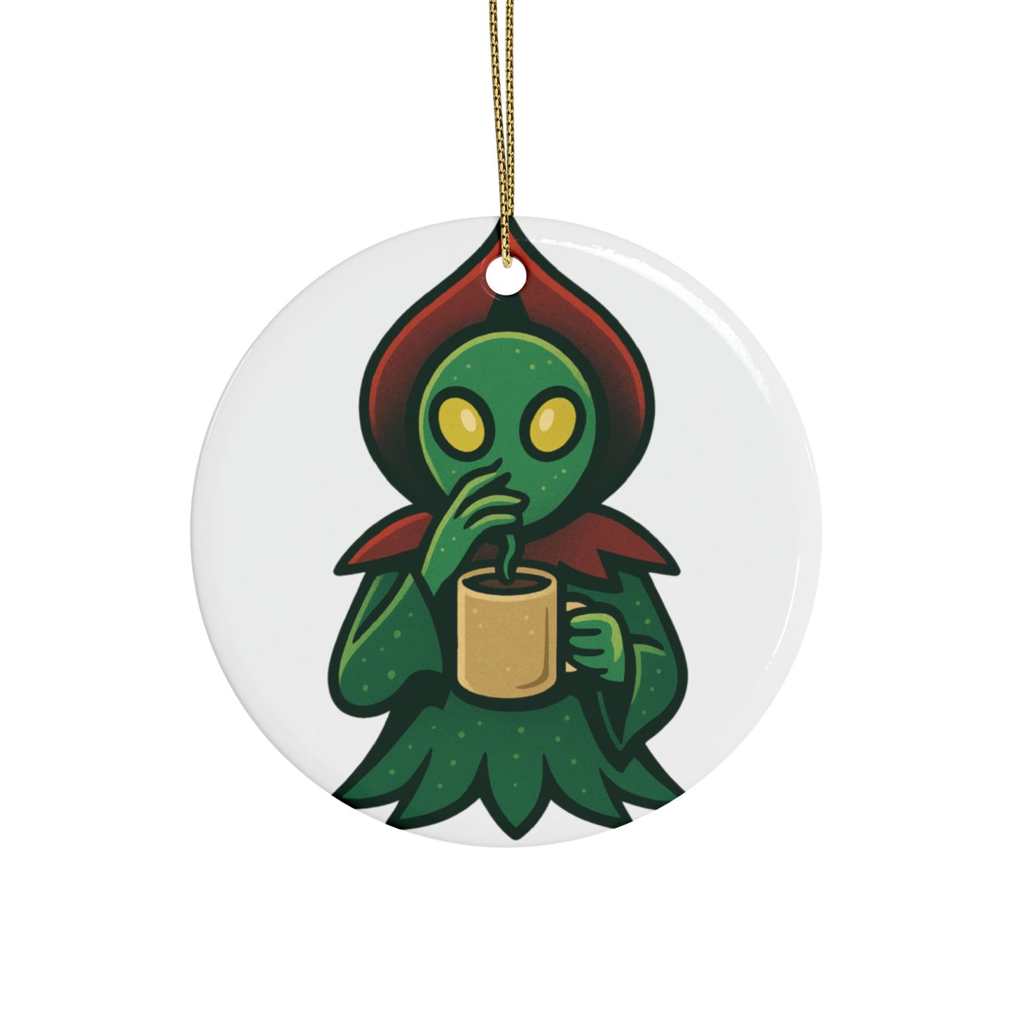 Flatwoods Monster Ceramic Ornament