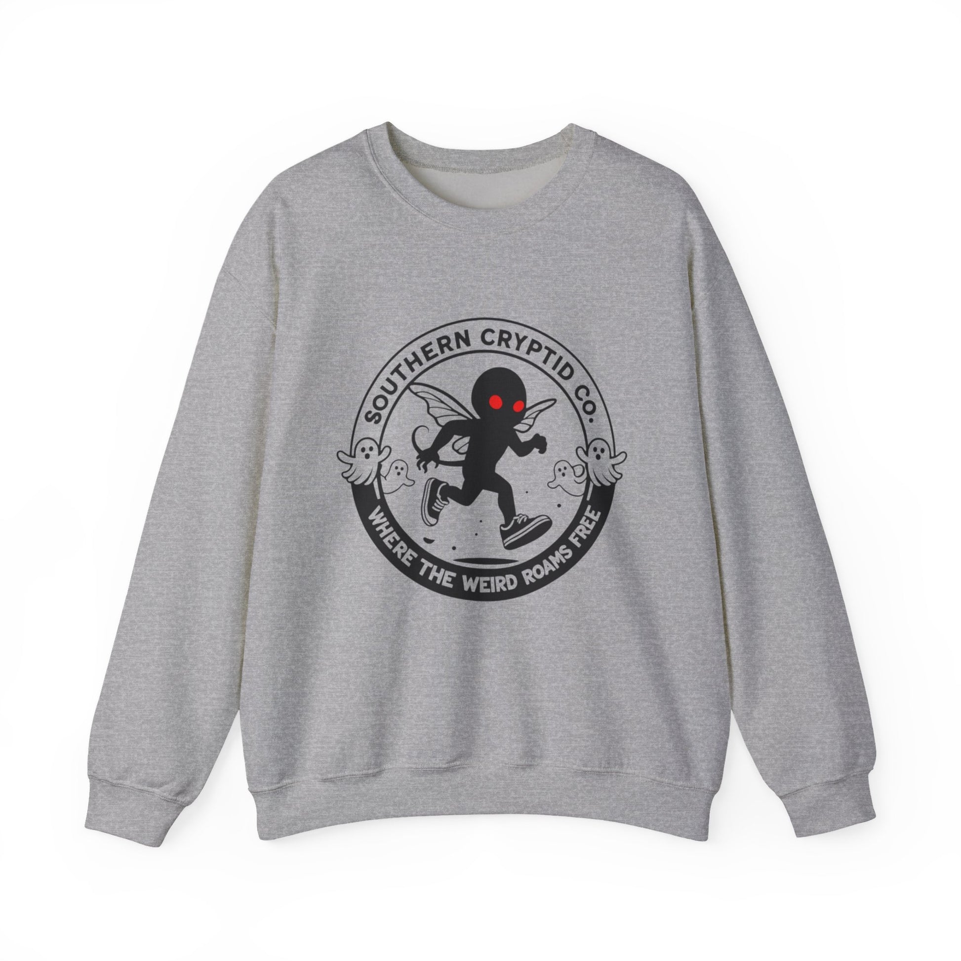Unisex Cryptid Runner crewneck sweatshirt with cryptid emblem – Southern Cryptid Co.