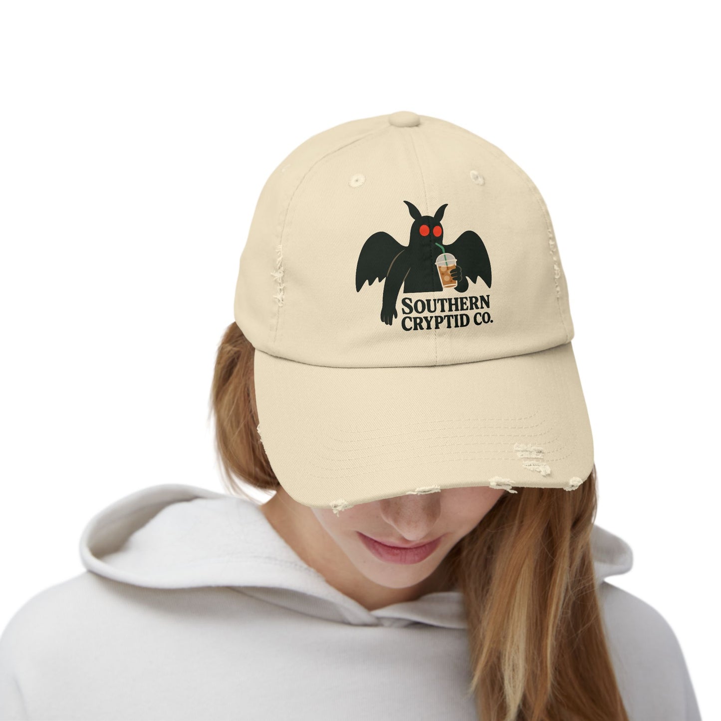 Mothman Distressed Cap